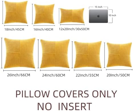 Fancy Homi 2 Packs Sunflower Yellow Spring Decorative Throw Pillow Covers 18x18 - Image 6