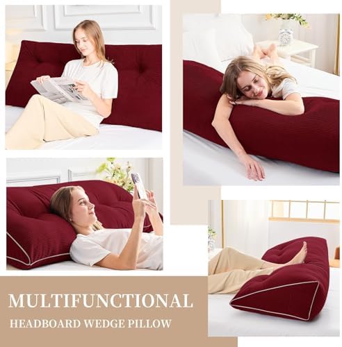 Sasttie Headboard Pillow Full, Wedge Pillow Headboard - Image 2