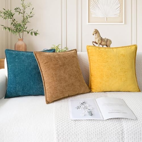 CaliTime Decorative Couch Throw Pillow Covers 18 X 18 Inches Apricot Brown - Image 5