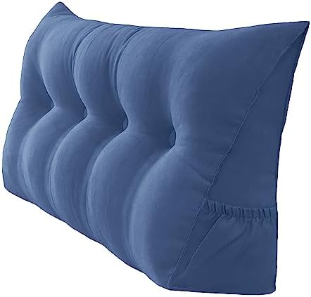 Peachwell Handmade Headboard Pillow- Triangular Wedge Support Large Bolster by PEACHWELL