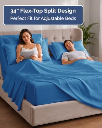 Extra Deep Flex Top Split Head King Sheet Set - Image 3