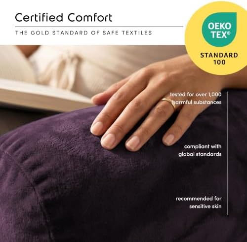 Nestl Reading Pillow for Bed, Back Pillow for Sitting Up in Bed - Image 5