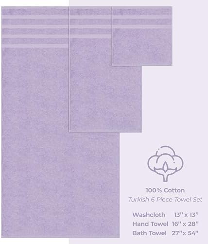 American Soft Linen 100% Cotton Luxury Turkish Towels, 6 Piece Towel Set - Image 4