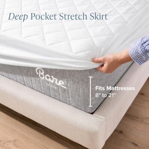 Bare Home Quilted Fitted Mattress Pad - Image 4