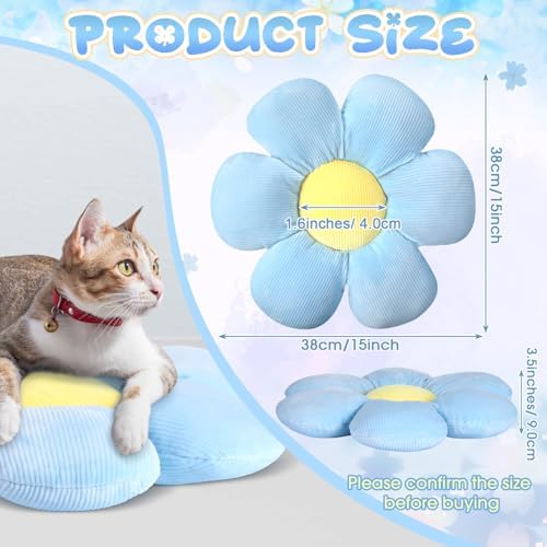 Reginary 4 Pcs Flower Floor Pillow Cushion Kids - Image 2