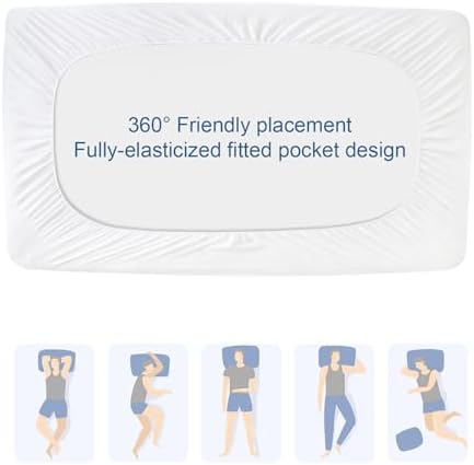 2 Pack Twin Extra Long Mattress Protector Pad Cover Waterproof Quilted - Image 5