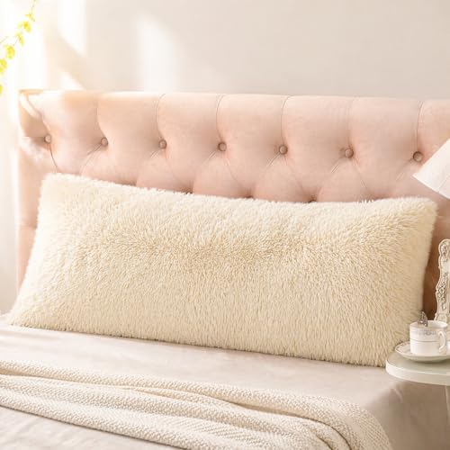 Reafort Luxury Long Hair, PV Fur, Faux Fur Body Pillow Cover/Case 21inx54in by Reafort