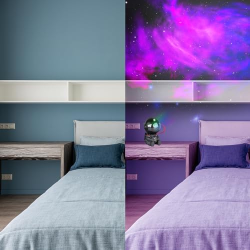 YXQUA Astronaut Galaxy Star Projector, Night Light for Kids, Original Black - Image 7