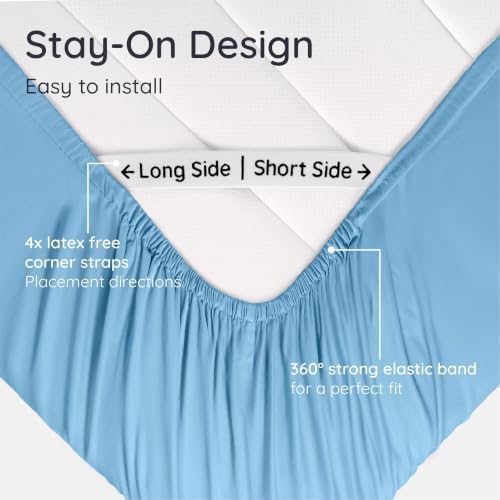 Bambaw 100% Viscose Derived from Bamboo Fitted Sheet Twin XL – Single Fitted - Image 6