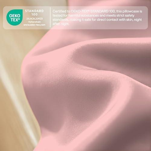 QUEENSBAY Queen Pillow Cases Set of 2, Microfiber Cooling Pillowcases, Soft - Image 5