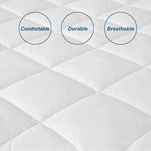 RV Short Queen Mattress Topper Pad Protector Waterproof - Image 2