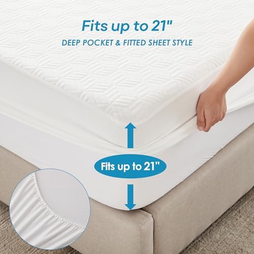 Cozymaker Cooling Full Size 100% Waterproof Mattress Protector - Image 4