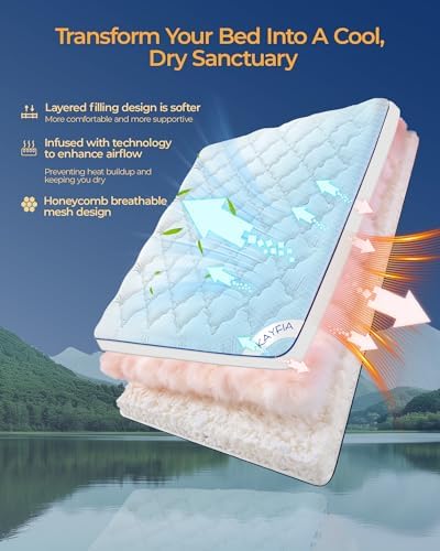 Kayfia 3 Inch TwinXL Memory Foam Mattress Topper - Image 5