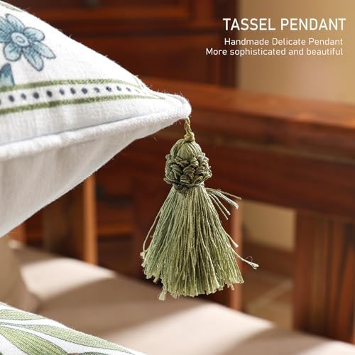 ISAENNE Designer Vintage Linen Throw Pillow Cover - Image 4