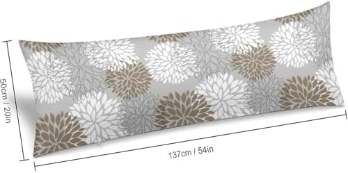 Boho Body Pillow Cover Rustic Floral Pillowcase - Image 2