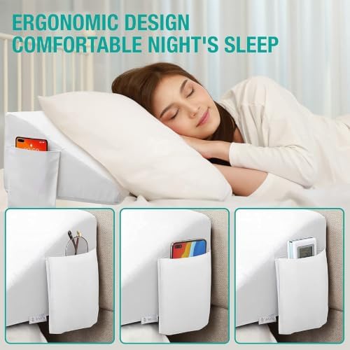 Vekkia King Bed Wedge Pillow for Headboard Gap, Bed Gap Filler 76"x10"x6" - Image 5