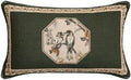 ISAENNE Vintage Elegant Linen Rectangle Throw Pillow Cover by Isaennehomedecoration