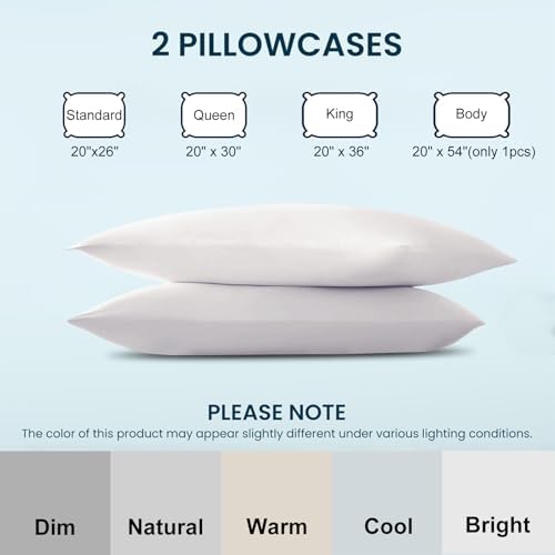 Cooling Pillow Cases Set of 2, King Size Cool Pillowcases - Image 6