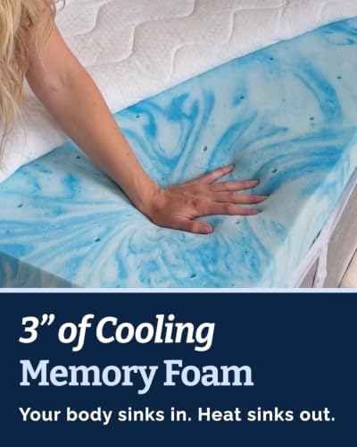 3 Inch Cal King Memory Foam Mattress Topper - Image 3