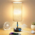 Table Lamp for Bedroom, High-Sensitivity Touch, AC Outlet, USB A+C by Unknown