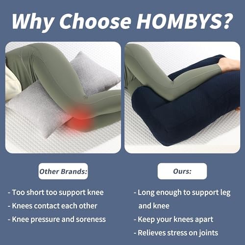 HOMBYS Shredded Memory Foam Knee Pillow - Image 4
