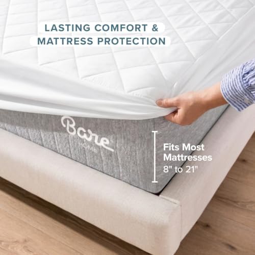 Bare Home Quilted Twin XL Mattress Pad - Image 5