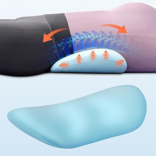 Lumbar Support Pillow for Bed Relieve Back Pain, Memory Foam Lower Back Pillow by NIdreamCE