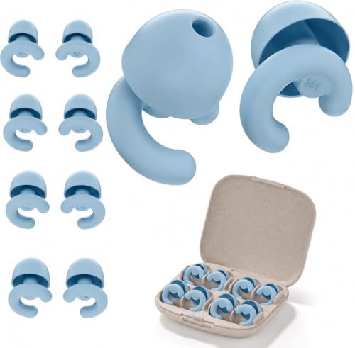 Noise Cancelling Ear Plugs Sleep 33dB NRR Side Sleep Small Ear by HeyFir