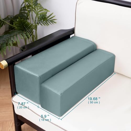 2 Pack Couch Arm Rest Pillow, High Density Foam Armrest Cushion, Removable & - Image 5