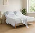 4 Piece Flex Head King Sheet Set 34" Top, 100% Egyptian Cotton by COTTINGON