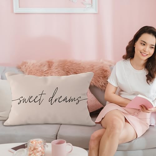 Sweet Dreams Pillow Cover 12x20, Decorative Throw Pillow Covers - Image 4