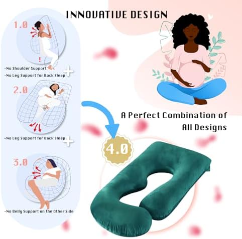 ALLOPERA Pregnancy Pillow, Full Body Maternity Pillow 57 inch, - Image 5