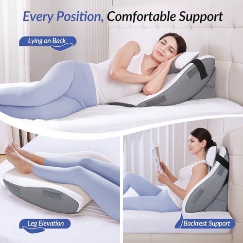 ZIKEE Adjustable Wedge Pillow Headboard Set - Image 6