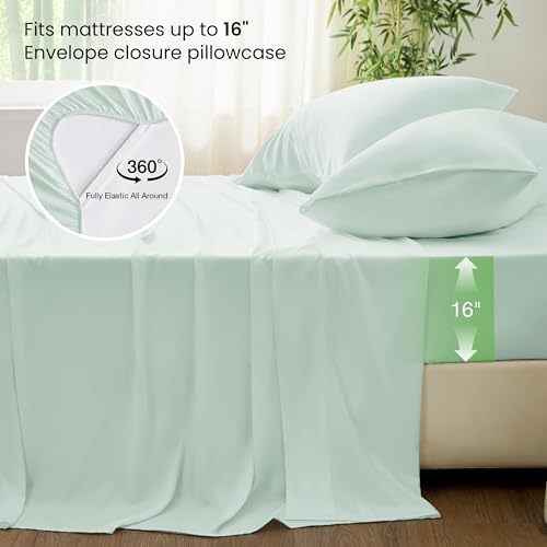 Love's cabin 3 Piece Twin XL Sheet Set, 100% Rayon Derived from Bamboo - Image 4