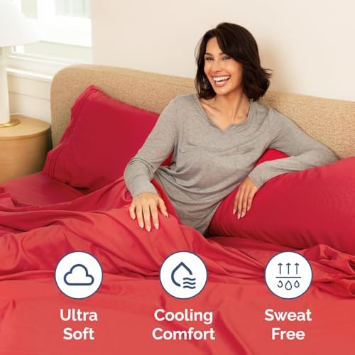 Short Queen Size 4 Piece Bed Sheet Set - Image 4