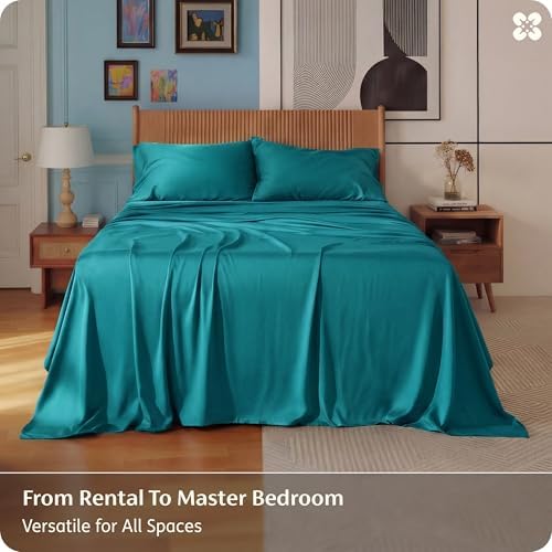 Bedsure PureWoven 100% Rayon Derived from Bamboo, King Size Sheets Set - Image 5