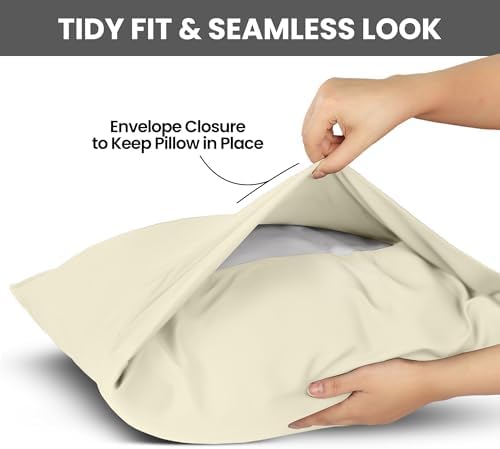 Pillow Cases King Size Set of 2, Ultra Soft Comfy Pillow Covers - Image 3