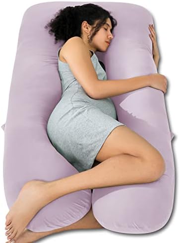 QUEEN ROSE Cooling Pregnancy Pillows, U Shaped Full Body Maternity Pillow by QUEENROSE