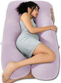 QUEEN ROSE Cooling Pregnancy Pillows, U Shaped Full Body Maternity Pillow by QUEENROSE