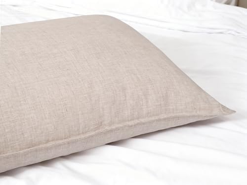CHUFFED 100% Pure French Linen Body Pillow Cover 1 Pack, 20x54 Inches, Ultra - Image 6