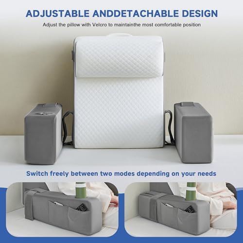 Reading Pillow for Bed, Back Pillow for Bed Sitting Up, Bed Pillows for Sitting - Image 7