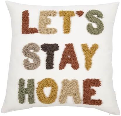 Boho Throw Pillow Covers 18x18 Tufted Fall Home Decor - Image 7