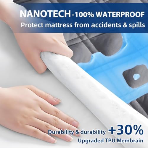 Twin XL Mattress Protector Waterproof, Fitted Deep Pocket 8"-21" - Image 3