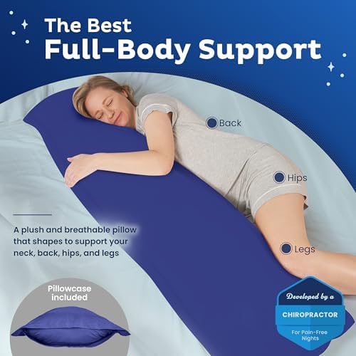 Snuggle-Pedic Body Pillow for Side Sleepers for Adults - Image 2
