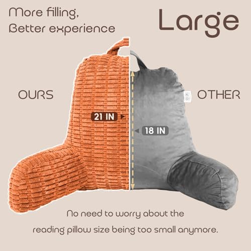 Reading Pillows for Bed Back Rest Pillow for Sitting up - Image 2