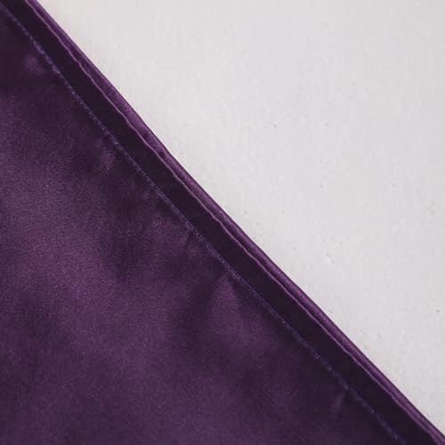 NTBAY Standard Satin Pillowcases, Eggplant Purple - Image 6