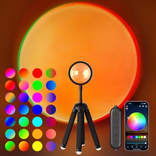 Neroupe Sunset Lamp Projector with APP Control Multicolor Changing Lights by Neroupe