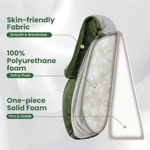 Headboard Pillow Twin, Triangle Bed Wedge Pillow - Image 4