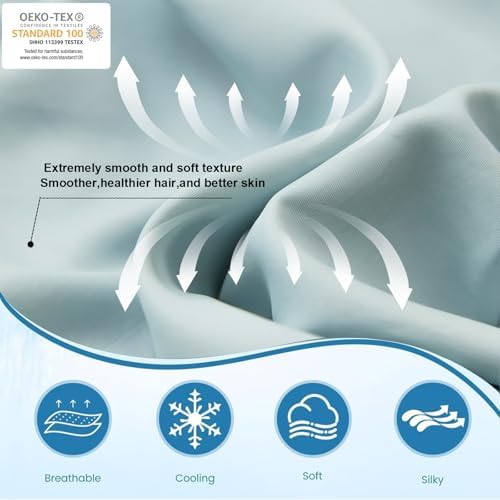 Cooling Pillow Cases Set of 2, Standard Size Cool Pillowcases - Image 4
