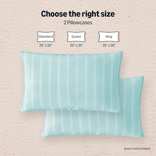 Amazon Basics Stripe Cooling Pillow Cases - Image 5